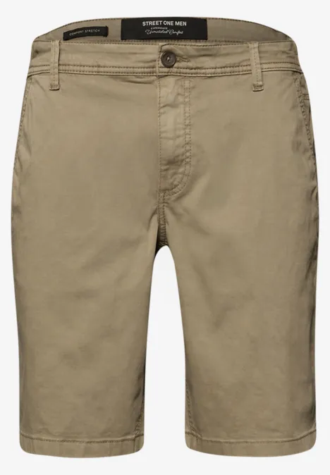 Chino Shorts im Regular Fit mit Flexbund warm sand
