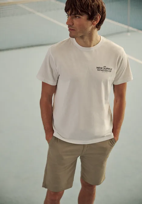 Chino Shorts im Regular Fit mit Flexbund warm sand