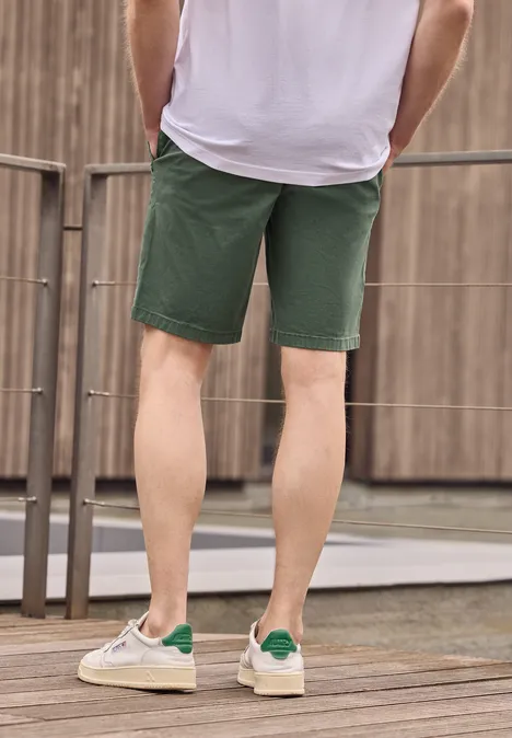 Chino Shorts im Regular Fit mit Taschen smoke green Chino Shorts im Regular Fit mit Taschen smoke green