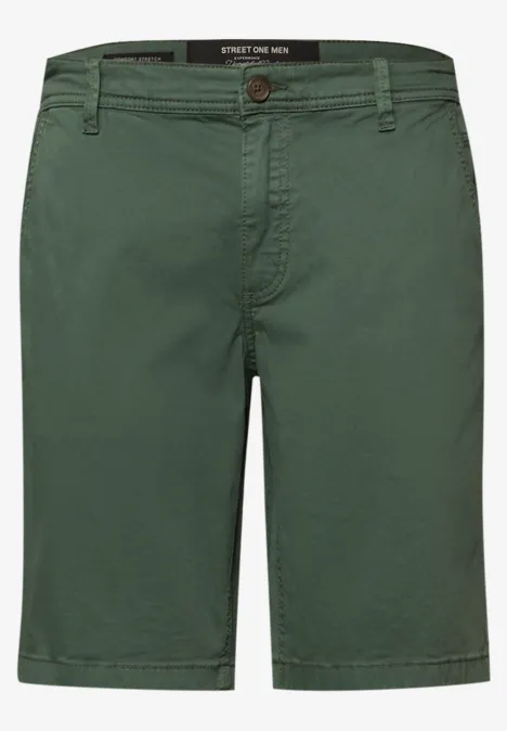 Chino Shorts im Regular Fit mit Taschen smoke green Chino Shorts im Regular Fit mit Taschen smoke green