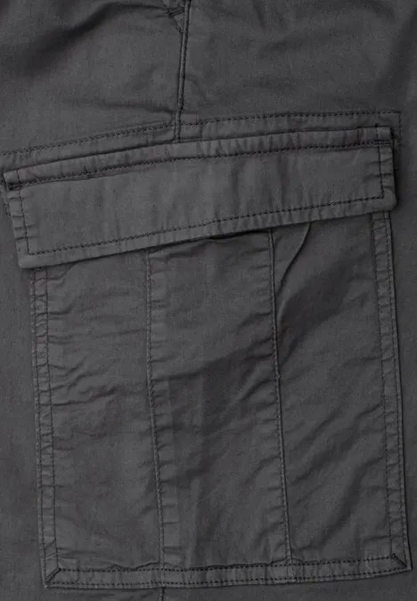 Bermuda im Regular Fit im Cargo-Look industrial grey