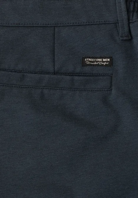 Chino Shorts im Regular Fit aus Jersey dark ink blue