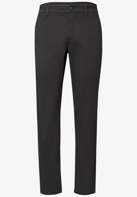 Strakke zwarte broek met klassiek ontwerp en rechte pijpen.
