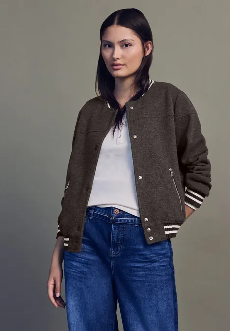 Blouson met college details null