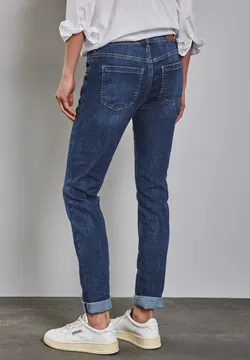 Cecil B378647 Jean Coupe Décontractée, Mid Grey Used Wash, 30W / 26L Femmes