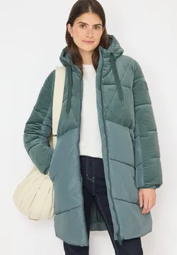 Cecil Damen Cordjacke Mit Kapuze - Lässige Winterjacke Mit Reißverschluss