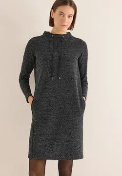 Robe Noire GILI - Col V - En Jersey - Taille S - Coupe Regular - Neuf Sans étiquettes - Petit Prix