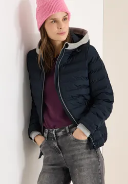 Veste En Velours Côtelé Avec Capuche Femme Cecil - Légère, Fermeture Éclair, Poches à Bouton - Taille M