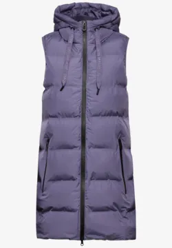 Gilet long matelassé à capuche sans manches pour femme Manteau d'hiver grande taille Manteau rembourré, Ad-white, Grand Gilet long matelassé à capuche sans manches pour femme Manteau d'hiver grande taille Manteau rembourré, Ad-white, Grand