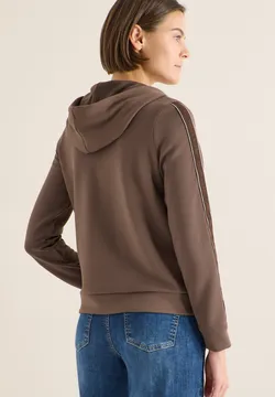 Casual dameshoodie met rits en losse pasvorm, nieuw voor de herfst