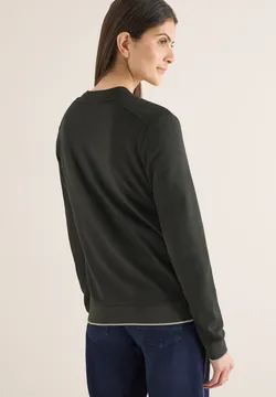 Dames Sweatvest met Opstaande Kraag en Ritssluiting voor de Vrije Tijd
