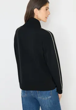 Sweat-shirt Femme Avec Fermeture éclair Et Poche - Imprimé Sensibilisation Cancer Du Sein, Coupe Décontractée - 11