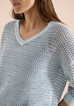 Pull col rond beige pour femme, fabriqué en Italie – Shop
