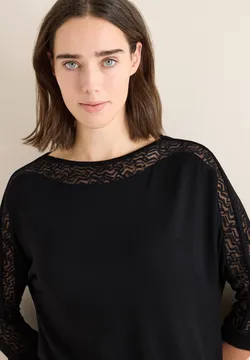 Röhnisch Jacquard Damen T-Shirt - Blazing Orange
