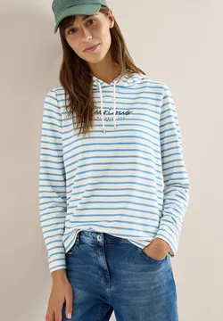 CECIL Shirt mit hohem Kragen für Damen in Blau | CECIL