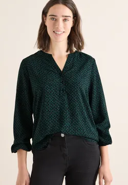 Damen Flanellbluse, Mit Leicht Verlängerter Rücks Produktbild-Vorschau 3