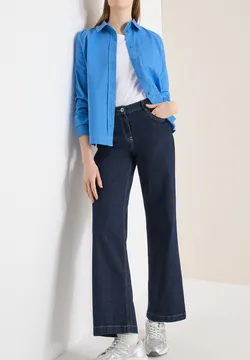 Cicy Bell Dames shirt met lange mouwen sweatshirt ronde hals pullover casual elegant pofmouwen longshirt blouse tuniek top, zwart, S