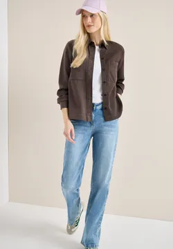 Tunique Chemise Cecil Taille L - 95% Viscose, Gris Melangé, Loose Et Confortable, Neuve Avec étiquettes