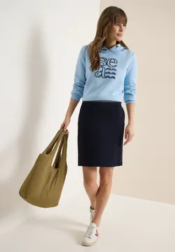 Jupe CeCe Femme Taille S, Bleu Saphir, Coupe A-ligne, NEUF Avec étiquettes