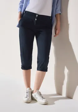 CECIL Broek met brede pijpen, Slate Kaki, S / 26L