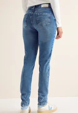 Cecil Damen B378532 Jeans Mit Bouclé-Detail, Mid Grey Used Wash, 27W / 30L EU ab 79,99 € - auf