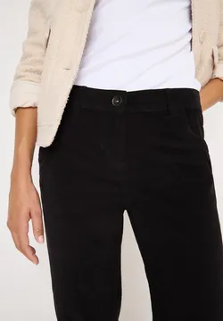 Pantalon Large Et Décontracté En Velours Côtelé Extensible - Rouge