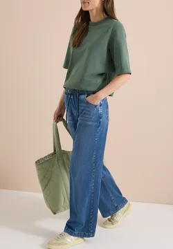 Short En Jean Femme Longueur Genou - Ample, Décontracté, Extensible Avec Poches, Été