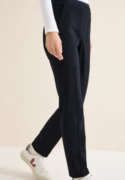 Pantalon Décontracté Cecil Femme - Coupe Fine, Taille Élastique, Jersey Confortable - 3