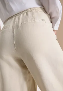 Street One seersucker broek blue 376448 21238
