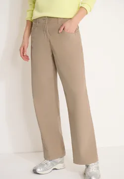 Rosner wide leg corduroy broek Audrey in middengrijs | BeOne