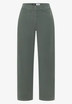 Corduroy broek voor dames, brede rechte pijpen, casual, hoge taille