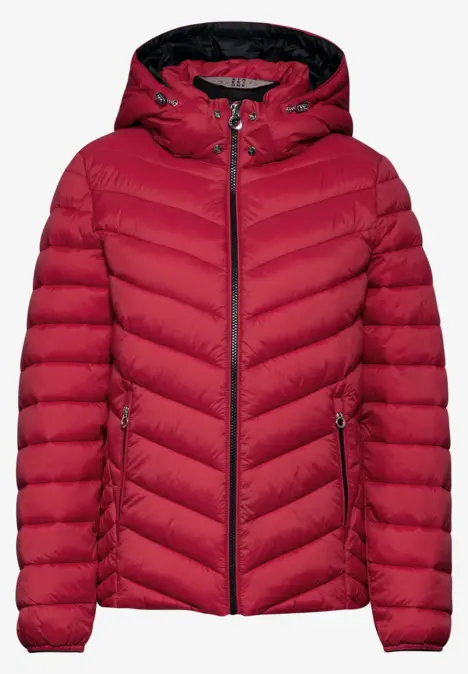 Veste courte matelassée carpet red