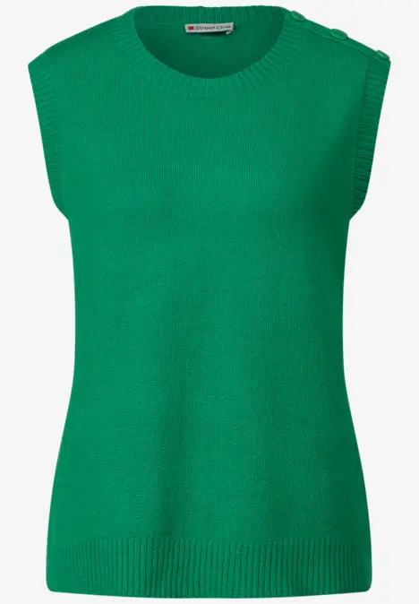 Fijngebreide slipover fresh spring green