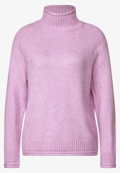 Melange Pullover soft rose melange