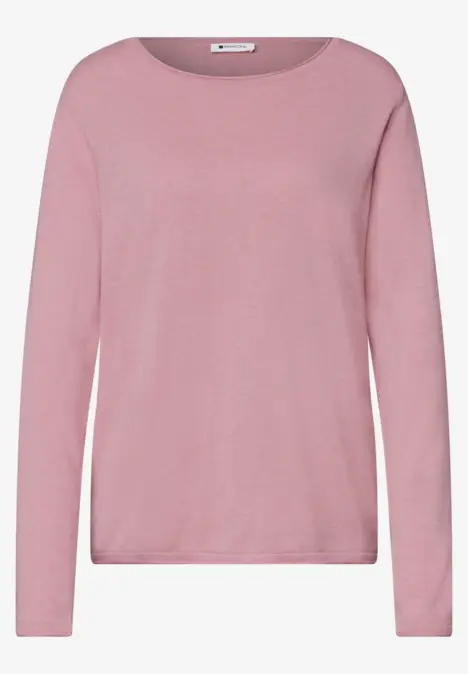 Roze trui met lange mouwen