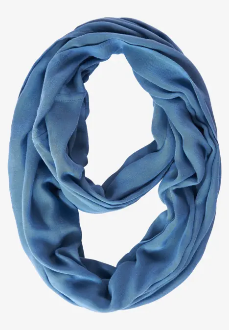 Snood basique de couleur unie dahlia blue