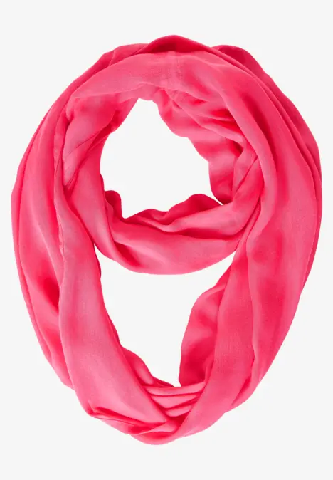 Snood basique de couleur unie coral blossom
