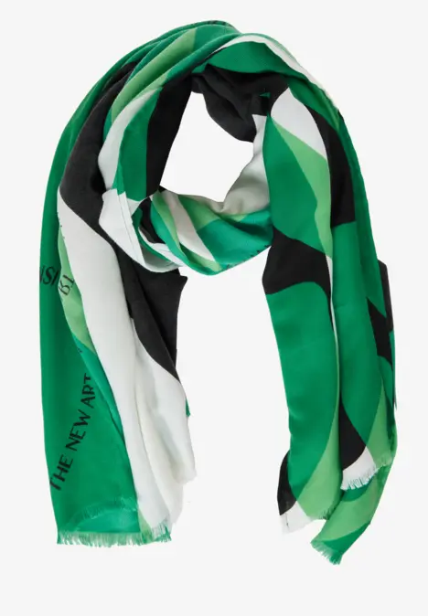 Écharpe longue avec imprimé fresh spring green