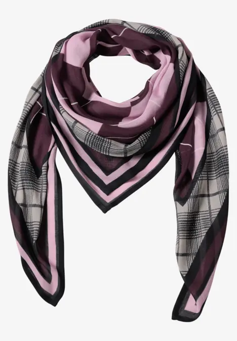 Foulard à motif argyle berry plum