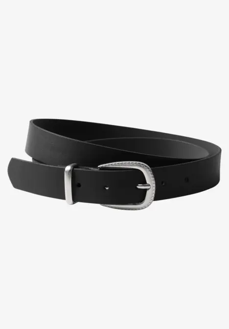Basic riem met gesp Black