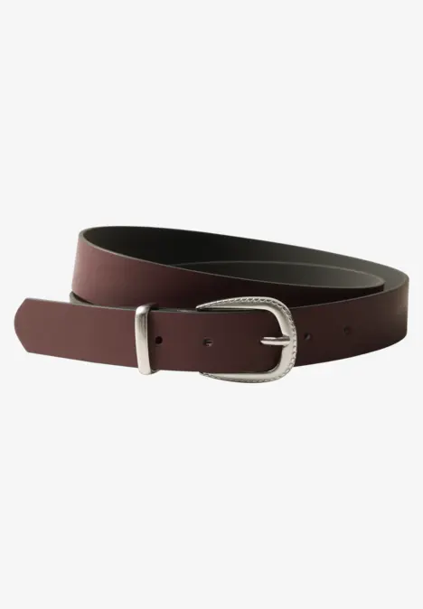 Basic riem met gesp rustic rouge