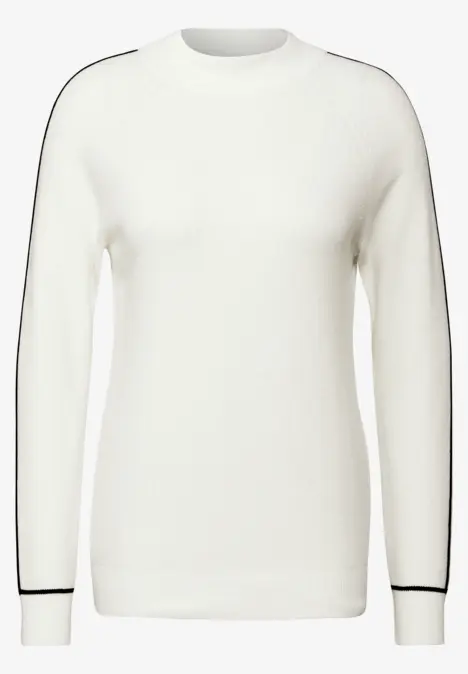 Pullover mit Detail vanilla white