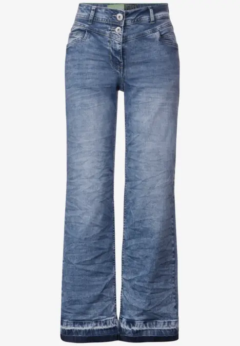 Jean culotte coupe ample authentic used wash