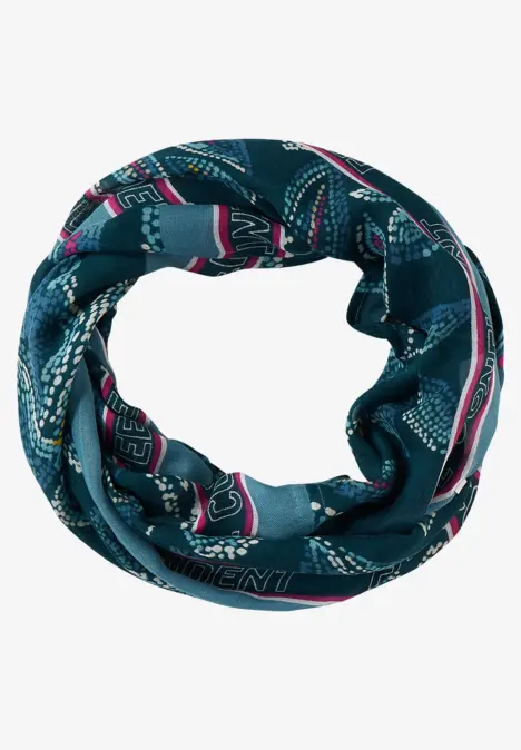 Loopschal mit Print deep lake green