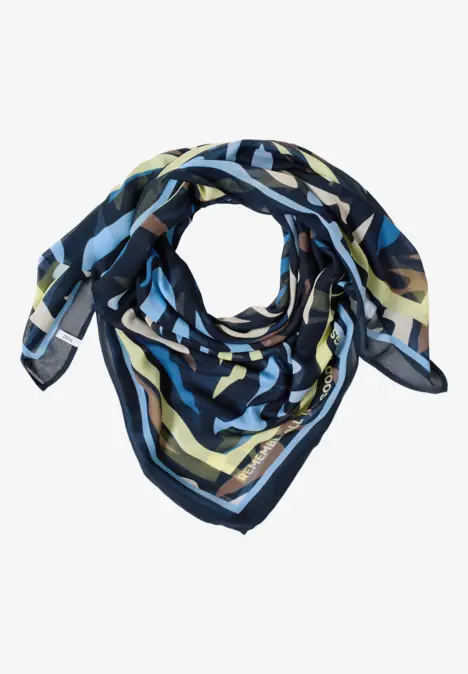 Gemustertes Tuch universal blue
