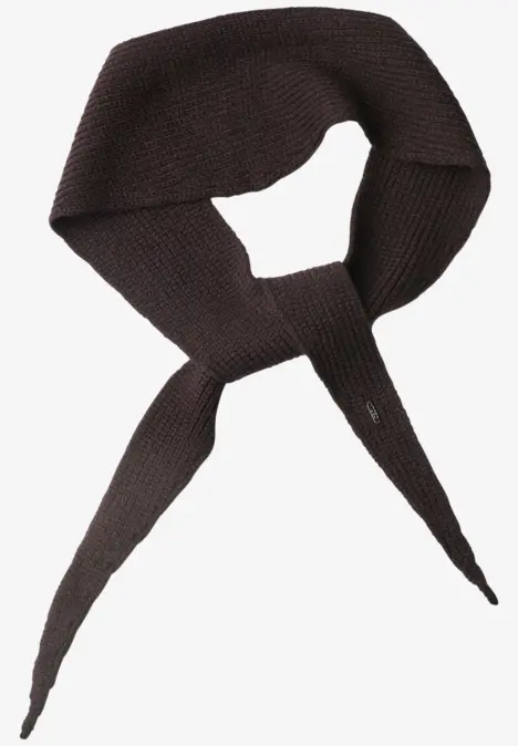 Strickschal in Unifarbe truffle brown
