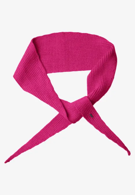 Strickschal in Unifarbe pink flash