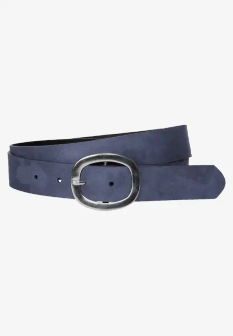 Ceinture mid blue suede
