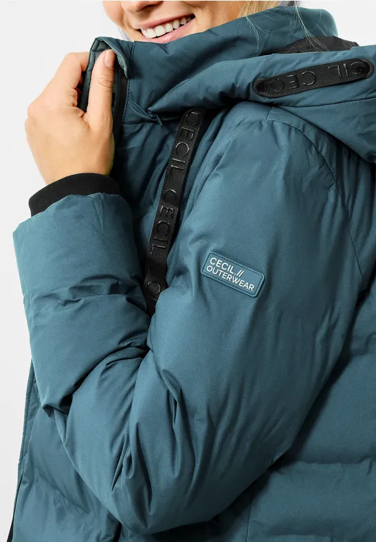 Cecil Mantel Kariert Cecil Damen Wintermantel Mit Kapuze