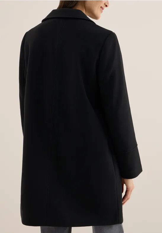 Woll-Optik Revers-Mantel günstig online kaufen